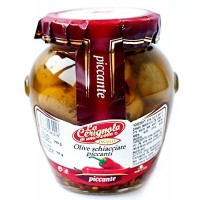 Оливки La Сerignola Olive schiacciate piccanti
