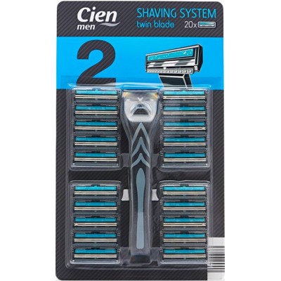 Cien Shaving System Twin Blade 20 шт.