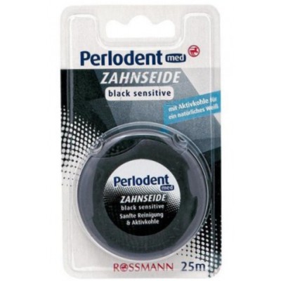 Prokudent Zahnseide Black Sensitiv - Антибактеріальна зубна нитка для чутливих зубів