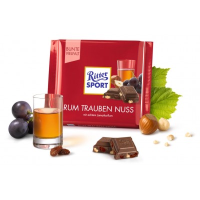 Шоколад Ritter Sport Rum Trauben Nuss