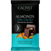 Шоколад Cachet Chocolat Noir aux Amandes