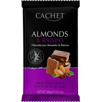 Шоколад Cachet Chocolat au Lait aux Amandes Raisens