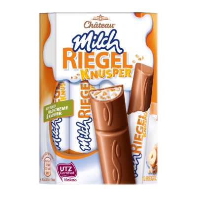 Шоколадные батончики Chateau Milch Riegel Knusper 