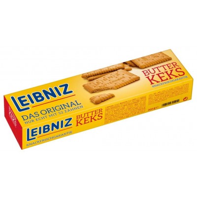 Печенье Leibniz Butter Keks Das Original Nur echt mit 52 Zähnen 