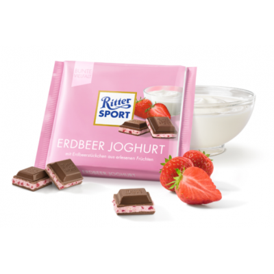 Шоколад Ritter Sport Erdbeer joghurt
