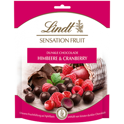 Шоколадные конфеты Lindt Sensation Fruit Lampone e Mirtillo Rosso