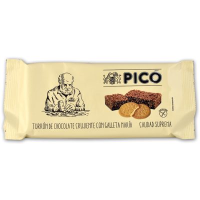 Турон Pico Turron de Chocolate Crujiente con Galleta Maria
