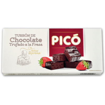 Турон Pico de Chocolate Trufado a la Fresa