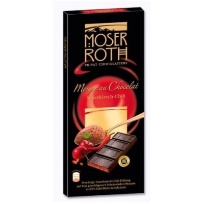 Шоколад Moser Roth Mousse au Chocolat Sauerkirsch-Chili
