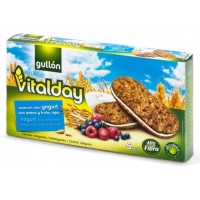 Печенье Gullón Vitalday Sandwich Sabor Yogurt con Avena y Frutas Rojos (син.)