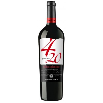 Вино Salice Salentino DOC Quatro Venti Colle al Vento 2015 