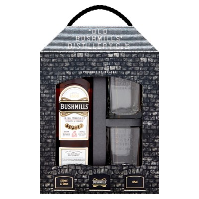 Bushmills Irish Whiskey 2 glass set 1л.