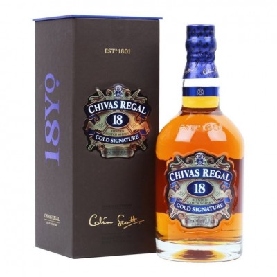 Chivas Regal 18 YO Gold Signature with box 1л.
