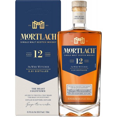 Mortlach Single Malt Scotch Whisky 12Y The Wee Witchie 2.81 Distilled