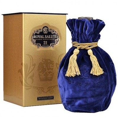 Chivas Regal 21 YO Royal Salute The Sapphire Flagon 