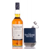 Talisker Single Malt Scotch Whisky 10 YO with still Flask