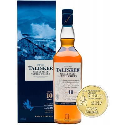 Talisker Single Malt Scotch Whisky 10 YO with box