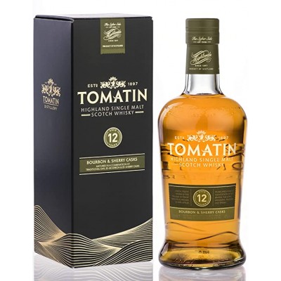 Tomatin 12 YO Highland Single Malt Scotch Whisky 1л.