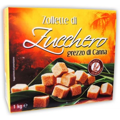 Тростниковый сахар Zollette di Zucchero Grezzo di Pura Canna 1кг.