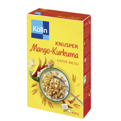 Мюсли Kölln Knusper Mango-Kurkuma Hafer-Müsli