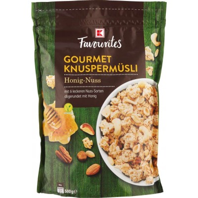 Мюсли Gourmet Knusper Müsli Honig & Nüsse 